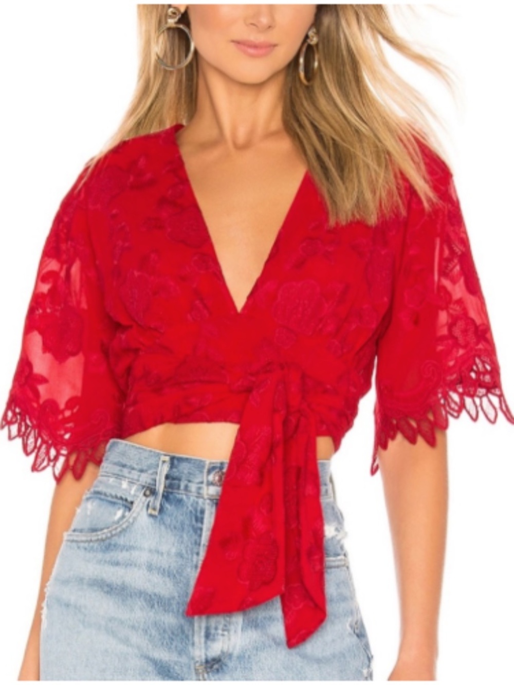 Lovers + Friends Yvette Top in Red